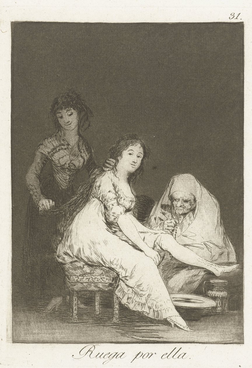 Elle prie pour elle - Francisco de Goya
