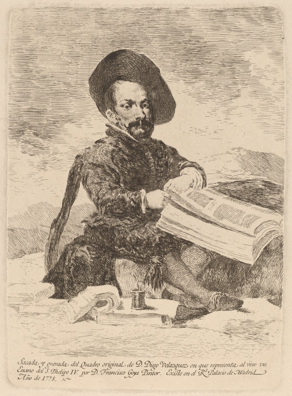 Un nain - Francisco de Goya after Diego Velázquez