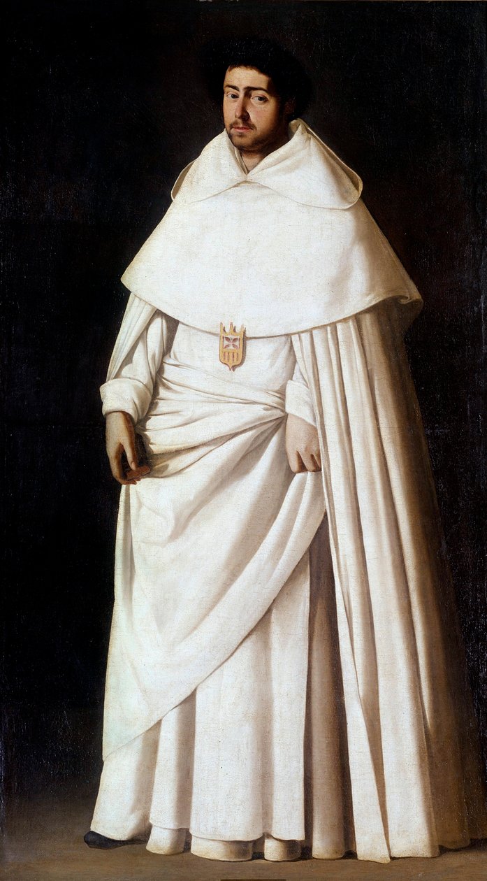 Portrait de moine mercédaire (Ordre de Notre-Dame de la Merci) - Francisco de Zurbaran