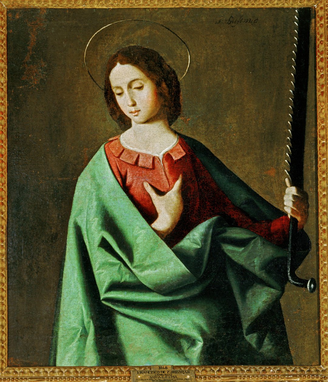 Sainte Euphémie ... (peinture sur toile) - Francisco de Zurbaran