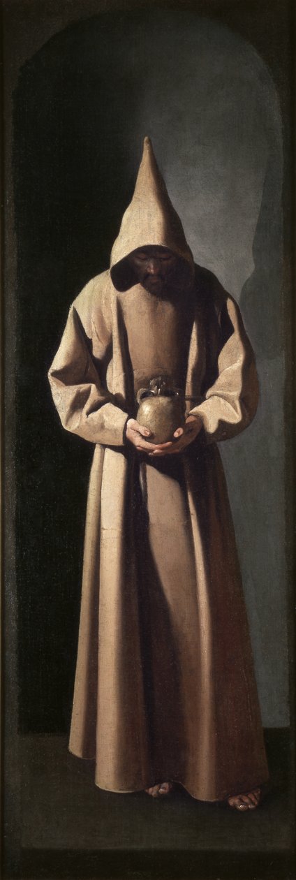 Saint François contemplant un crâne, vers 1635 (huile sur toile) - Francisco de Zurbaran