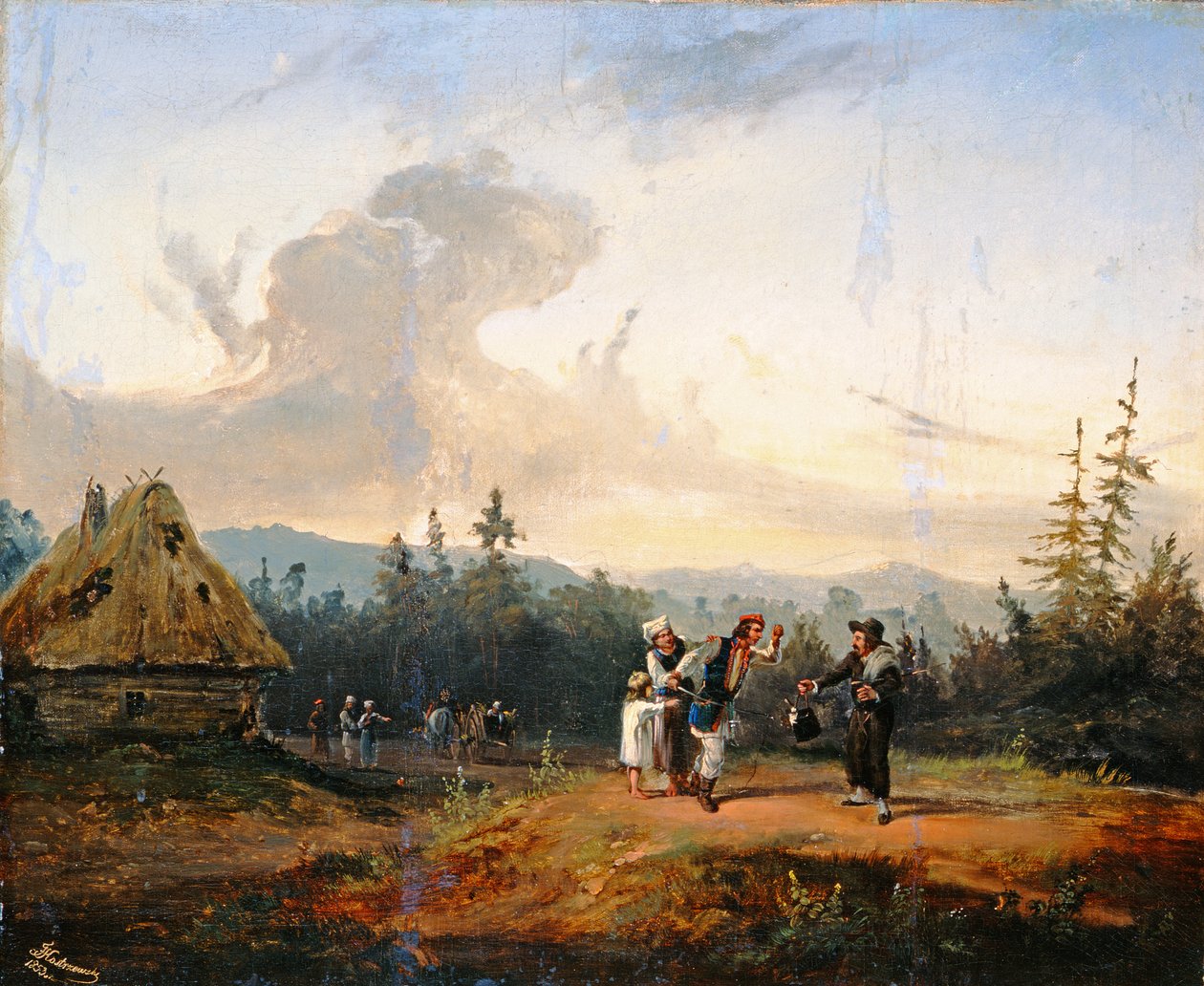 Disputes avec le marchand juif, 1853 - Franciszek Kostrzewski