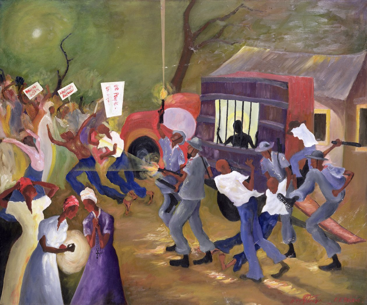 Blauer Mann von Francks Deceus