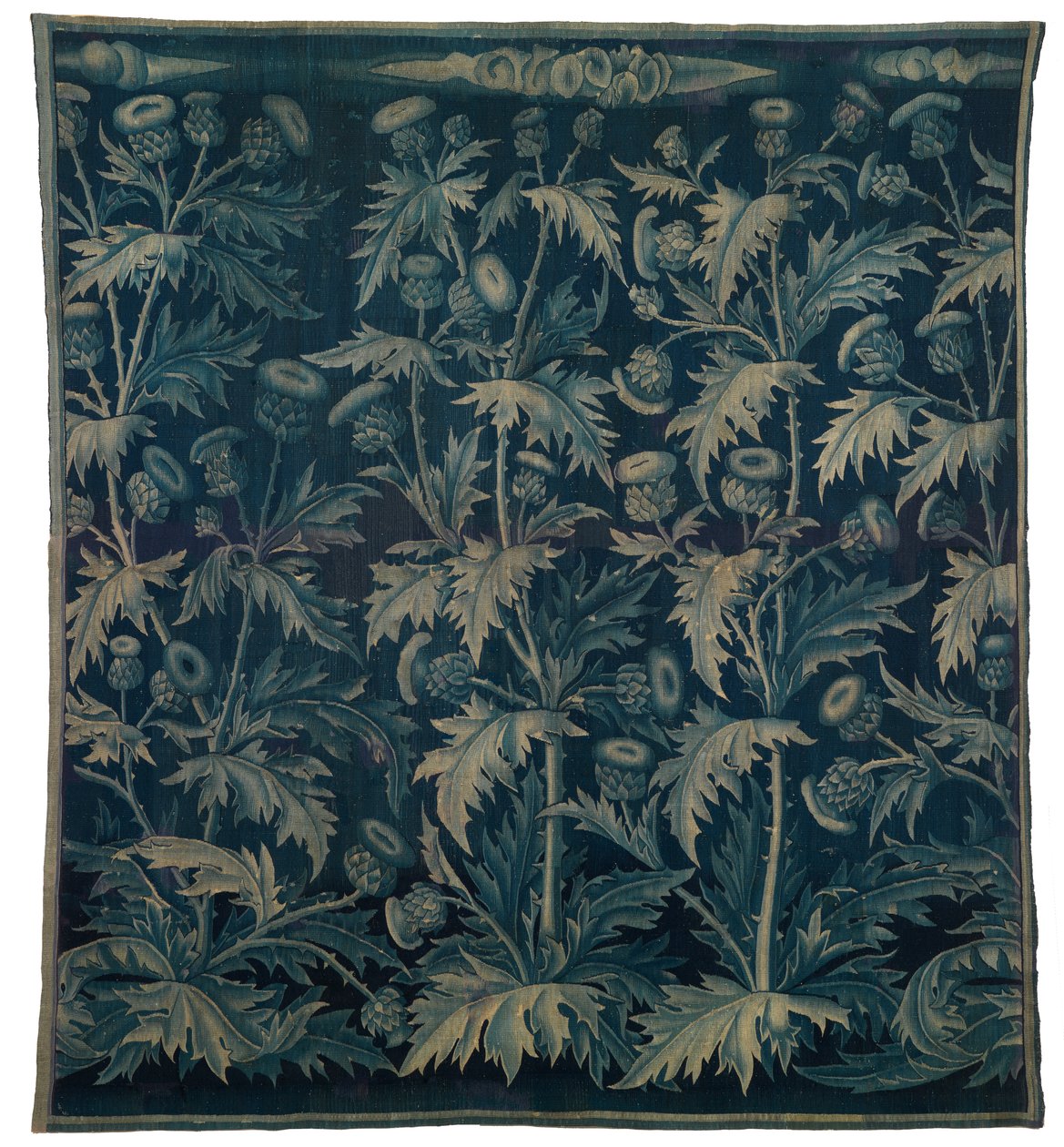 Tapisserie, Verdure avec Chardons ou Les Chardons, franco-flamande, réalisée vers 1500 (laine) - Franco Flemish School