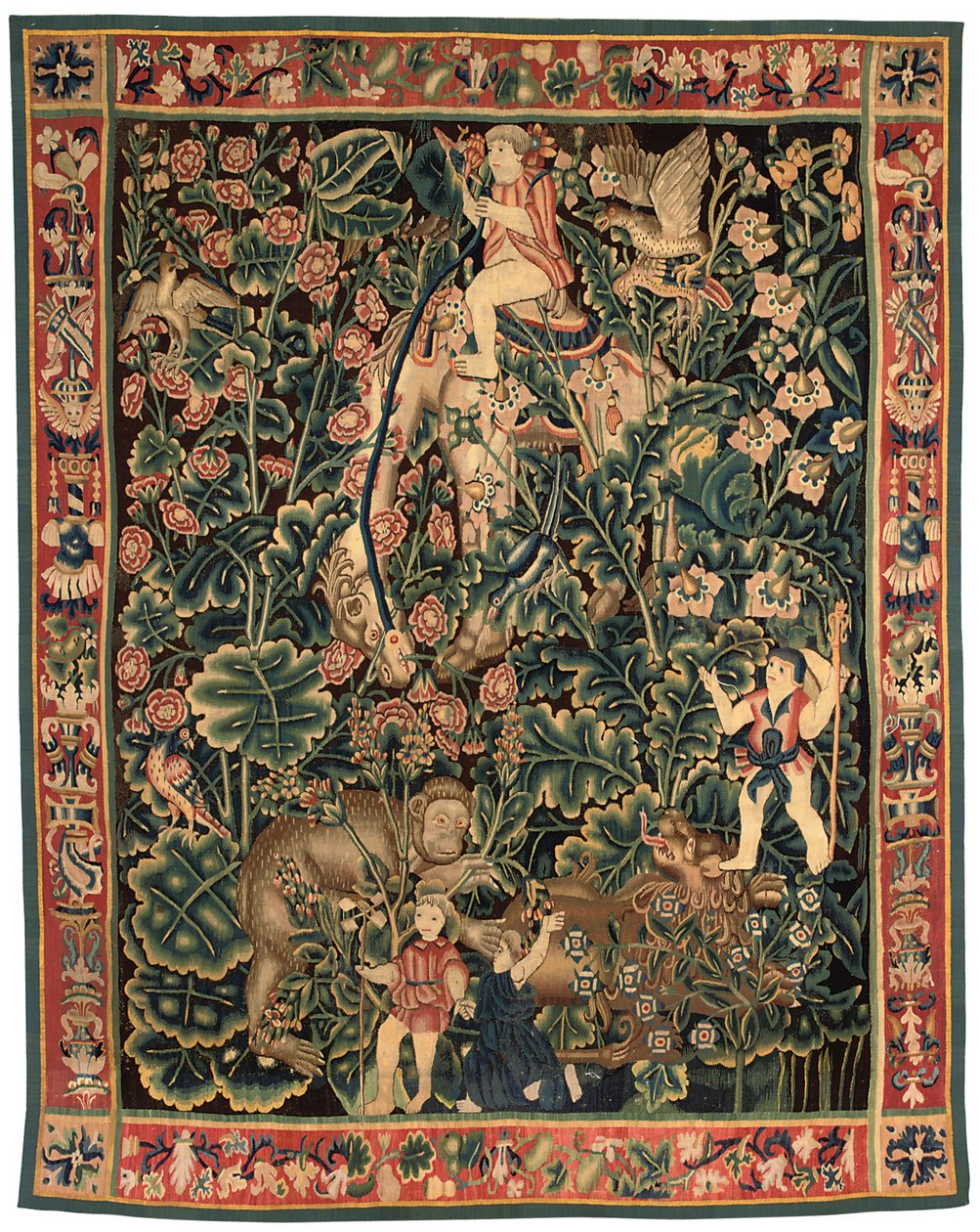 Tapisserie de verdure exotique, probablement Tournai, première moitié du XVIe siècle - Franco Flemish School