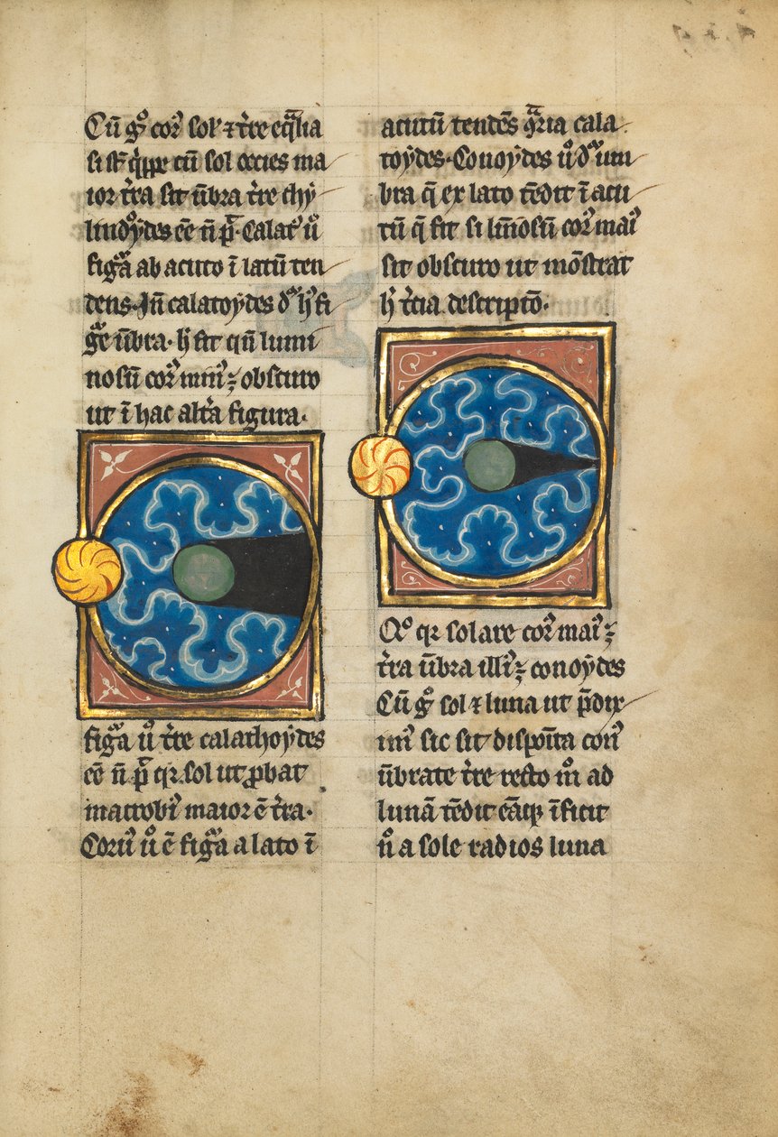 Deux diagrammes avec le Soleil et la Lune - Franco Flemish School