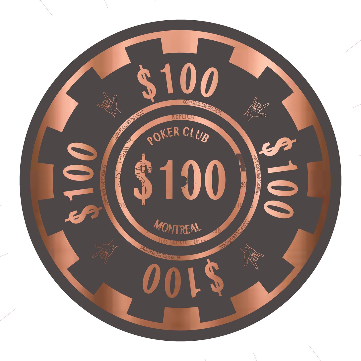 Jeton de Poker $100, 2015 - Francois Domain