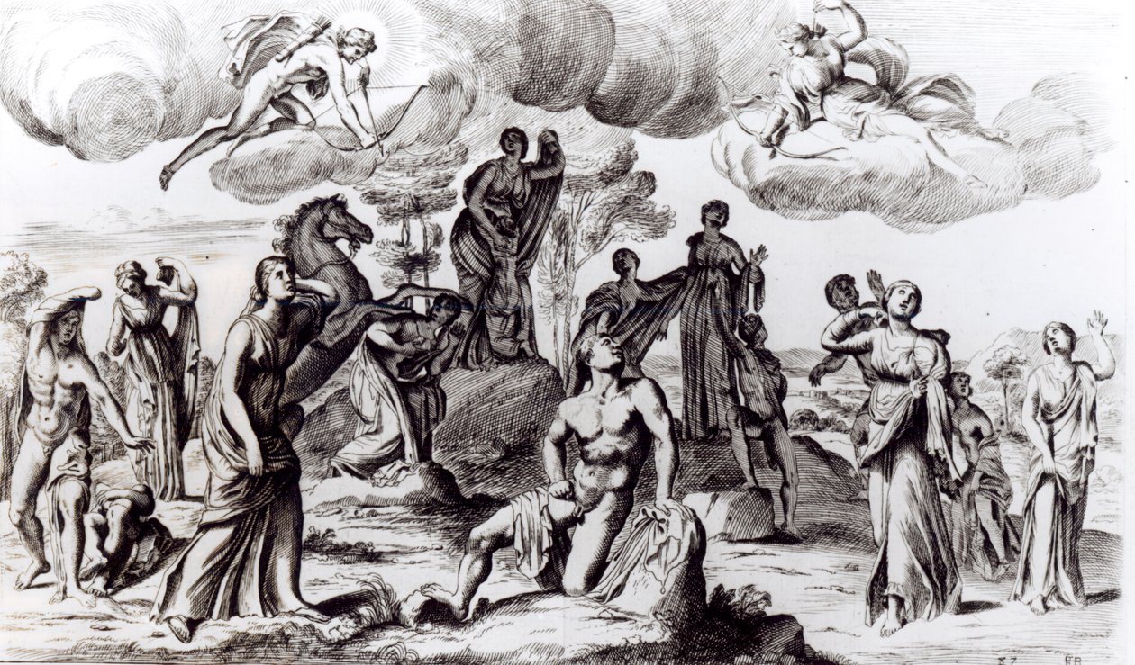 Niobé et ses enfants, vers 1653 - Francois Perrier