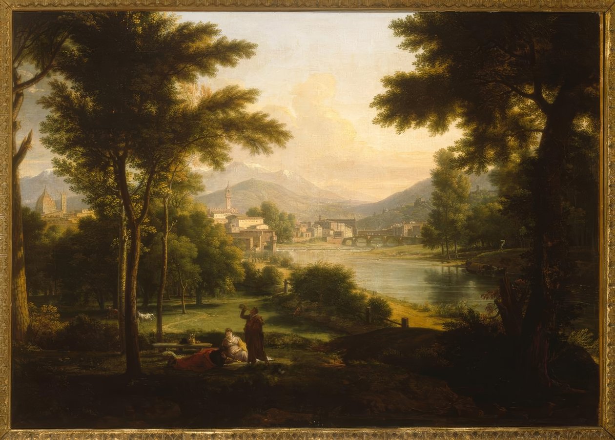 Florence, vue de la ville / Peinture, 1813, par F.X. Fabre - Francois-Xavier Fabre