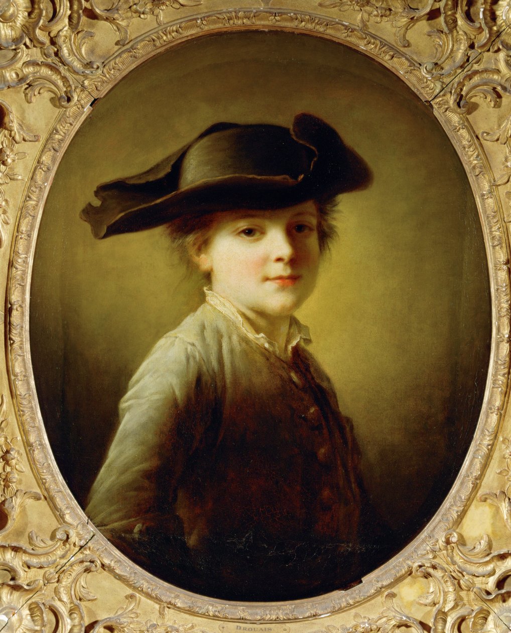Jeune garcon au tricorne - jeune garçon au chapeau à trois coins ... - Francois Hubert Drouais