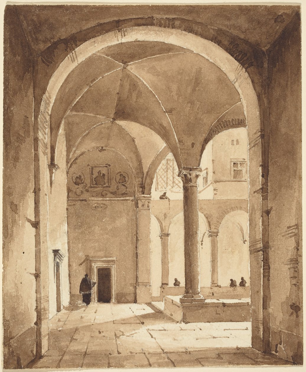 Un Cloître - Francois-Marius Granet