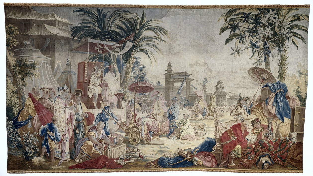 Le Marché Chinois, Manufacture Royale de Beauvais - Francois (after) Boucher
