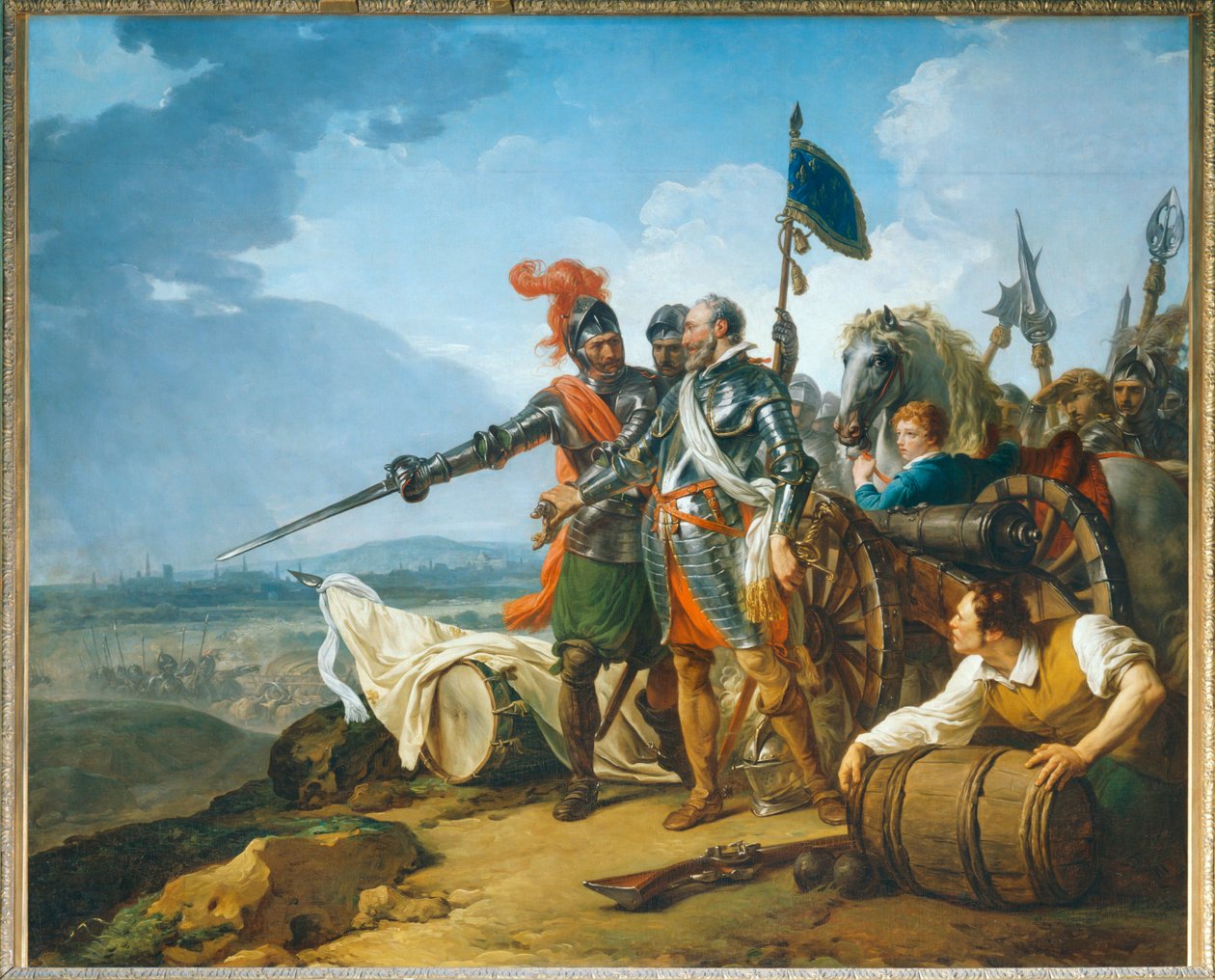 Henri IV faisant entrer des vivres dans Paris ... - François André Vincent