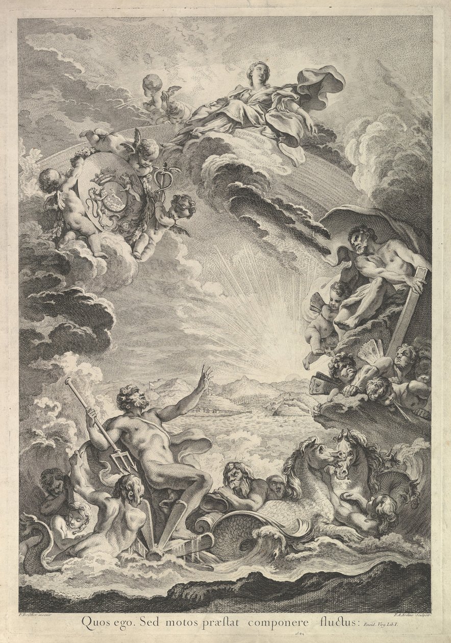 Neptune apaisant la tempête - Francois Antoine Aveline