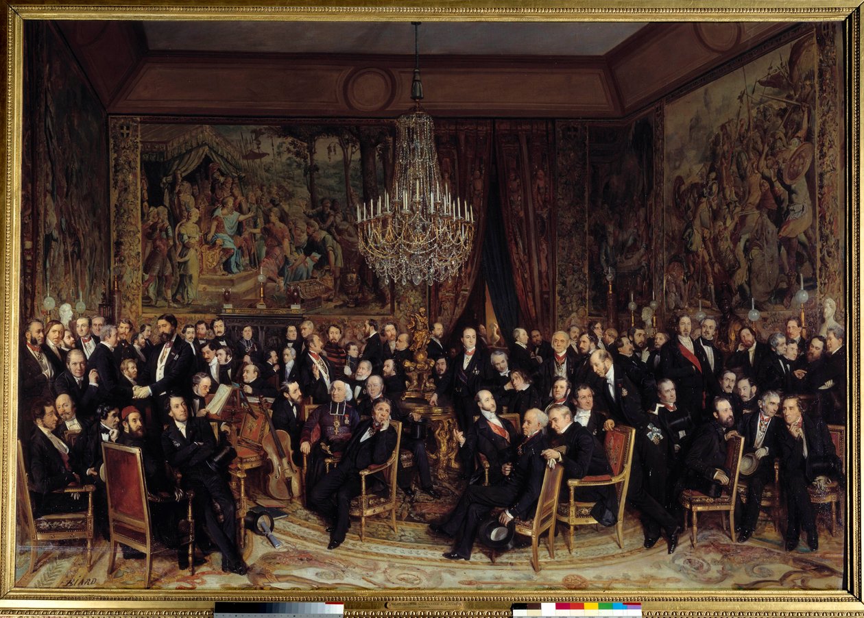 Soirée au Louvre avec le comte de Nieuwerkerke - François Auguste Biard