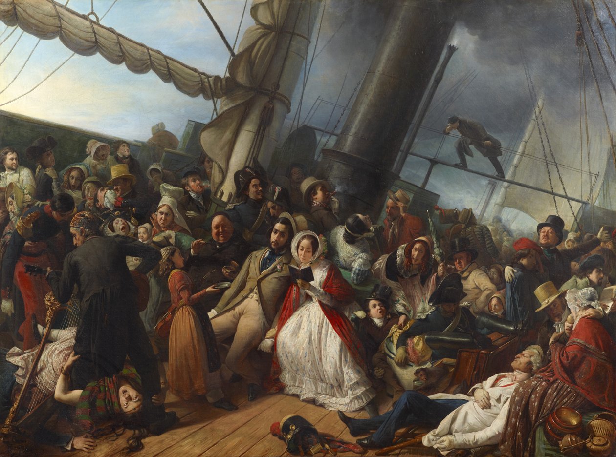 Le mal de mer sur une corvette anglaise - François Auguste Biard