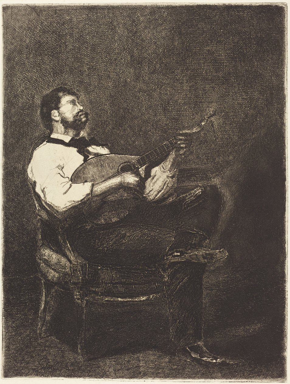 Joueur de guitare - François Bonvin