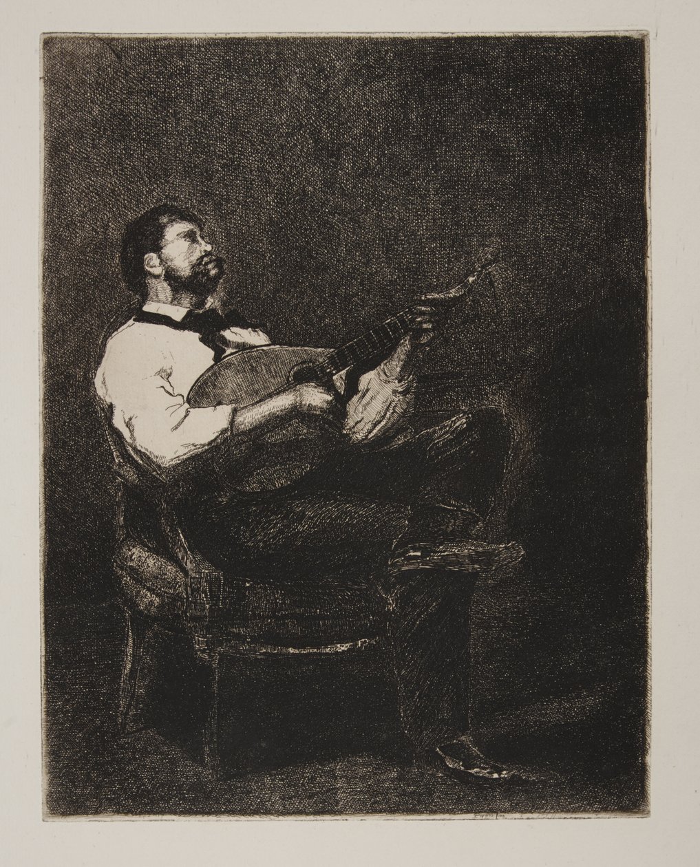 Joueur de guitare - François Bonvin