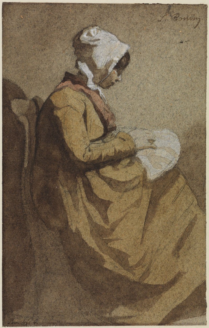La Brodeuse - François Bonvin