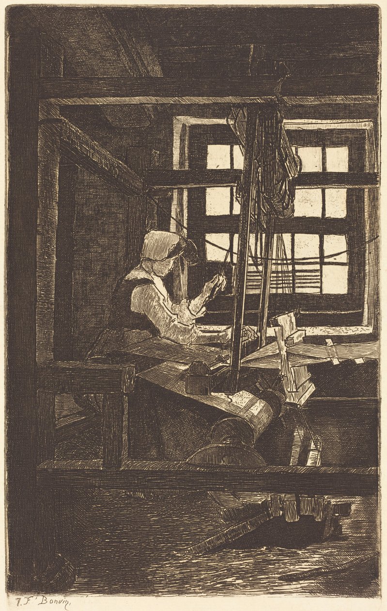 La Tisserande - François Bonvin