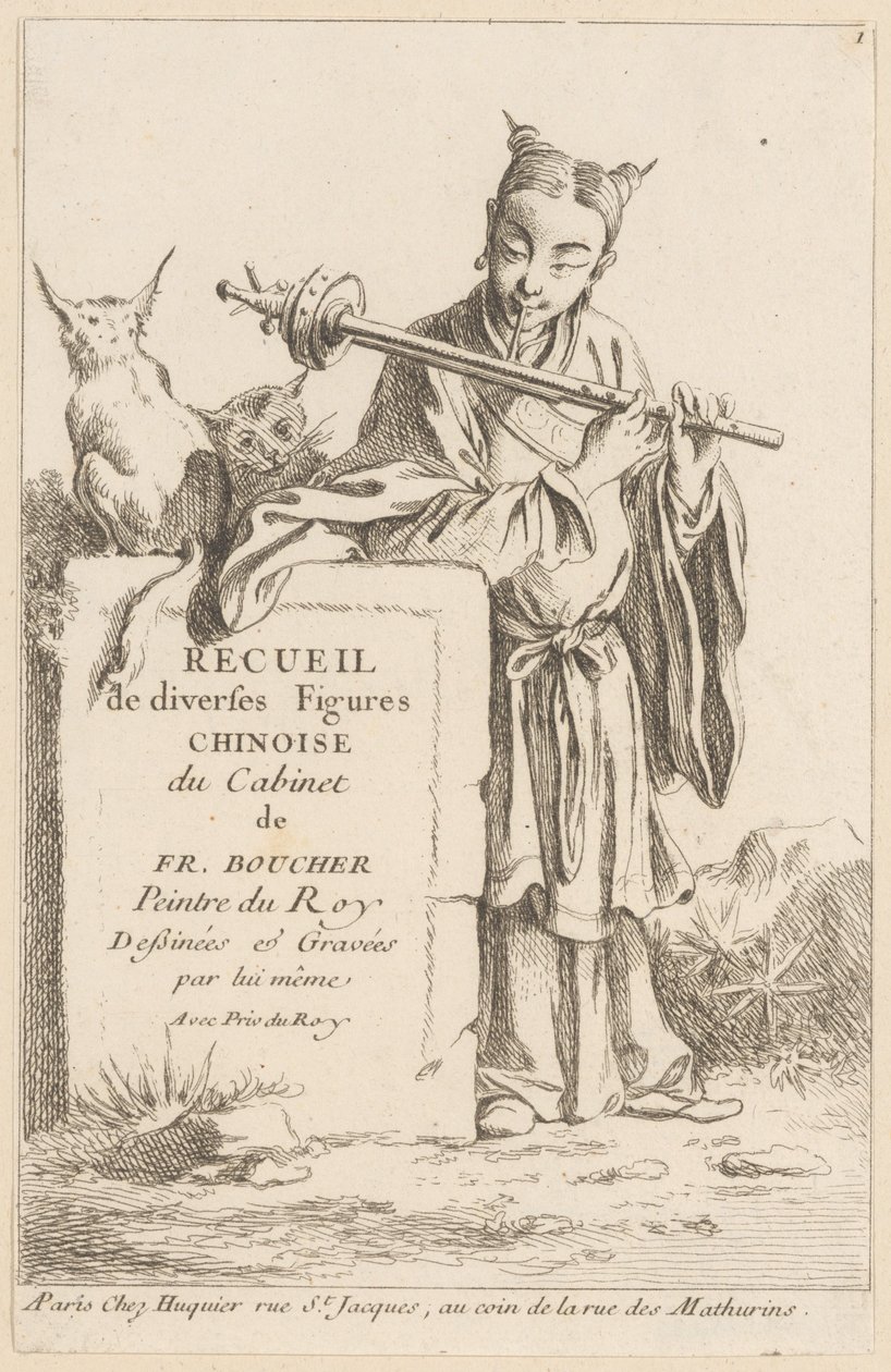 Collection de personnages chinois variés - François Boucher