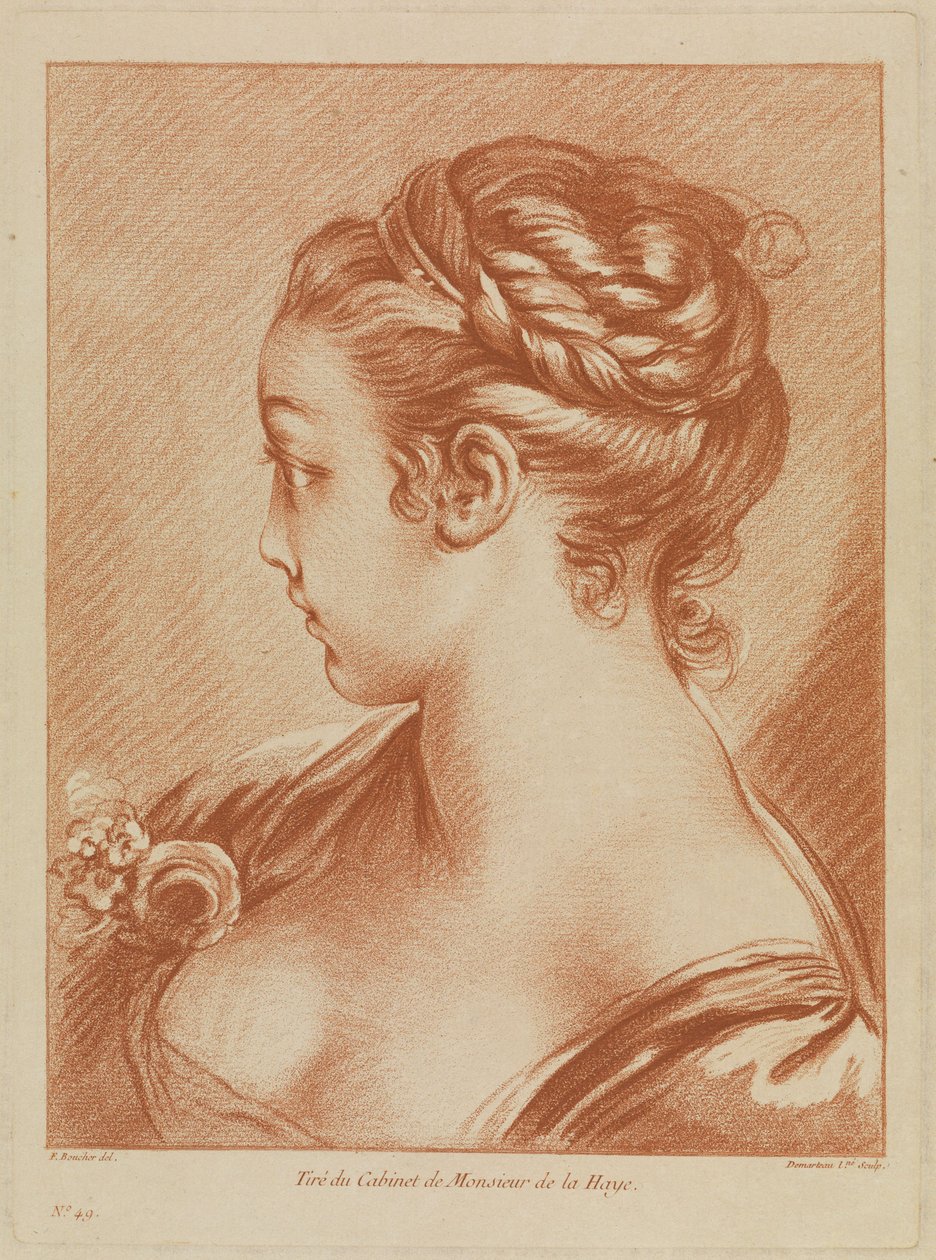 buste de jeune fille - François Boucher