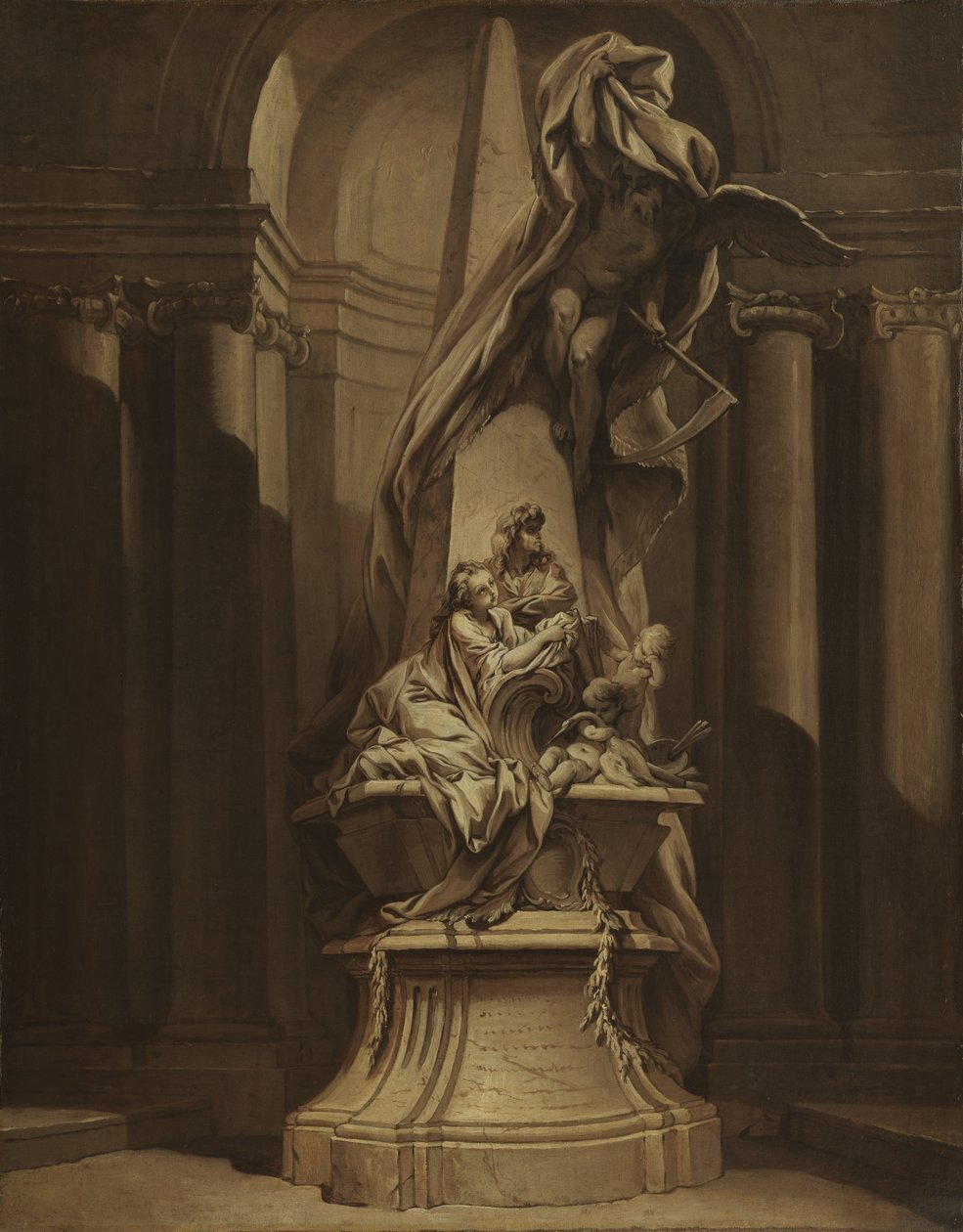 Monument to Mignard - François Boucher