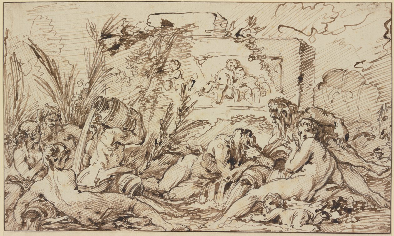 Nymphes et dieux des rivières - François Boucher