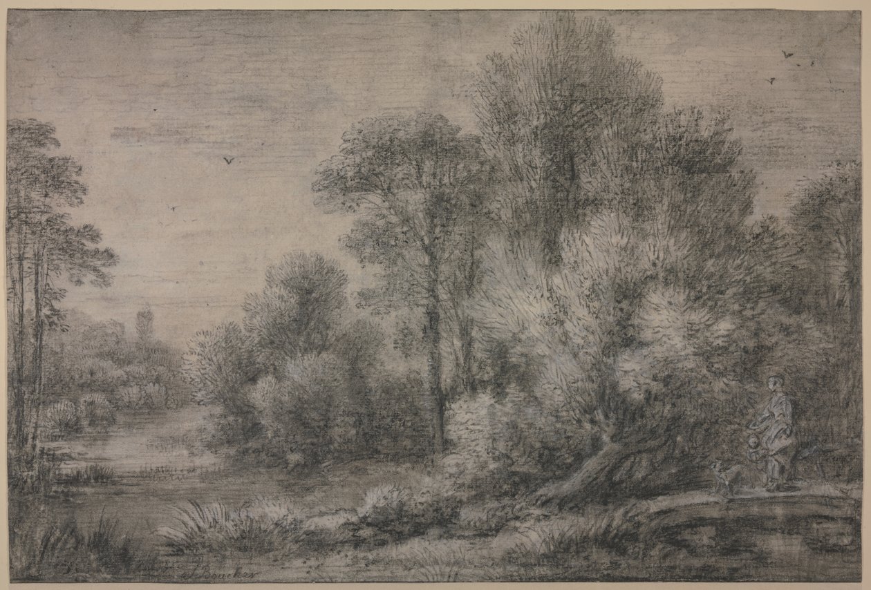 Paysage fluvial - François Boucher