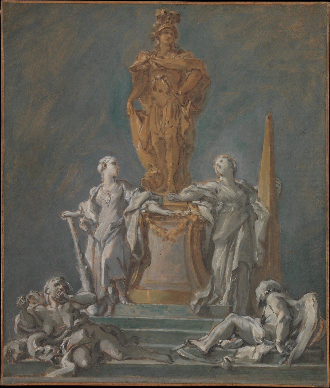 Étude pour un monument dédié à une personnalité princière - François Boucher