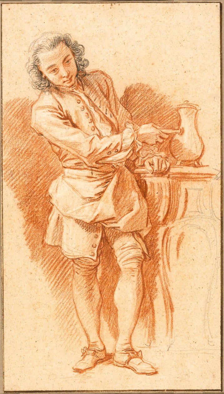 Étude du valet de chambre avec cafetière - François Boucher