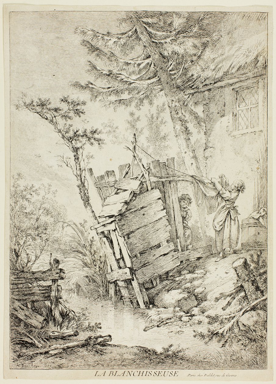 La Blanchisseuse - François Boucher