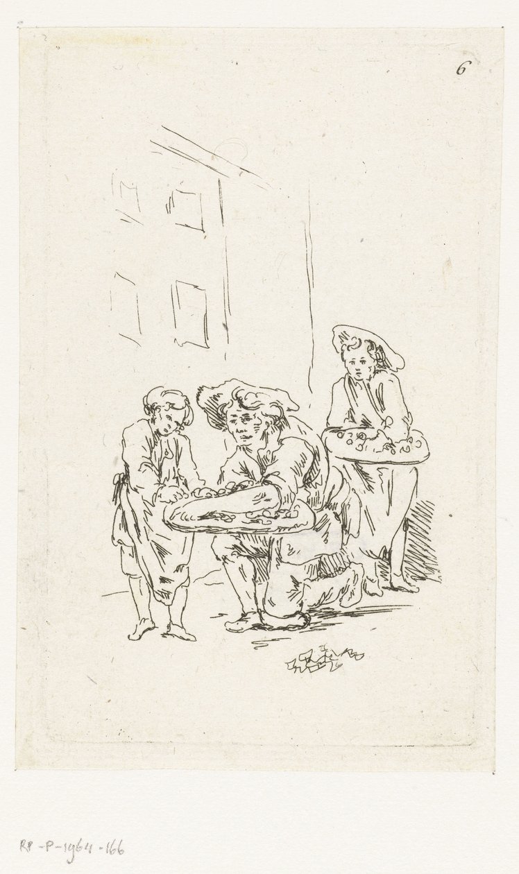 Deux vendeurs de rue - François Boucher