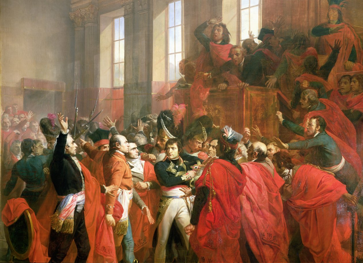Bonaparte et le Conseil des Cinq-Cents à Saint-Cloud, 10 novembre 1799 (détail) - Francois Bouchot