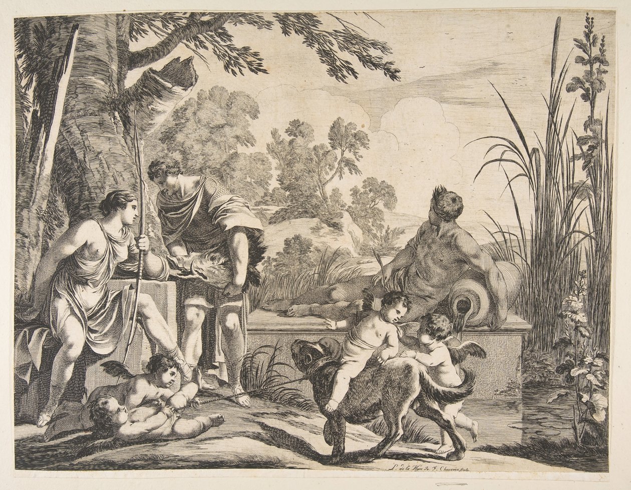 Méléagre et Atalante, 1643 - Francois Chauveau