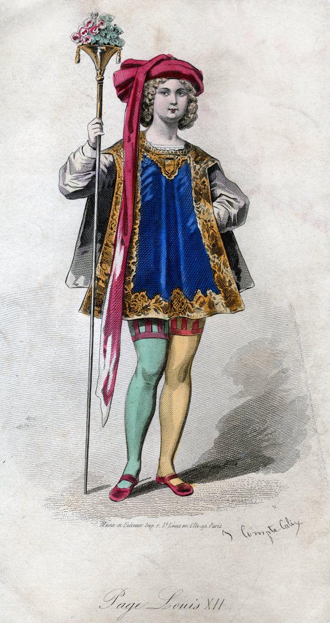 Page, Louis XII, 19e siècle - Francois Claudius Compte Calix