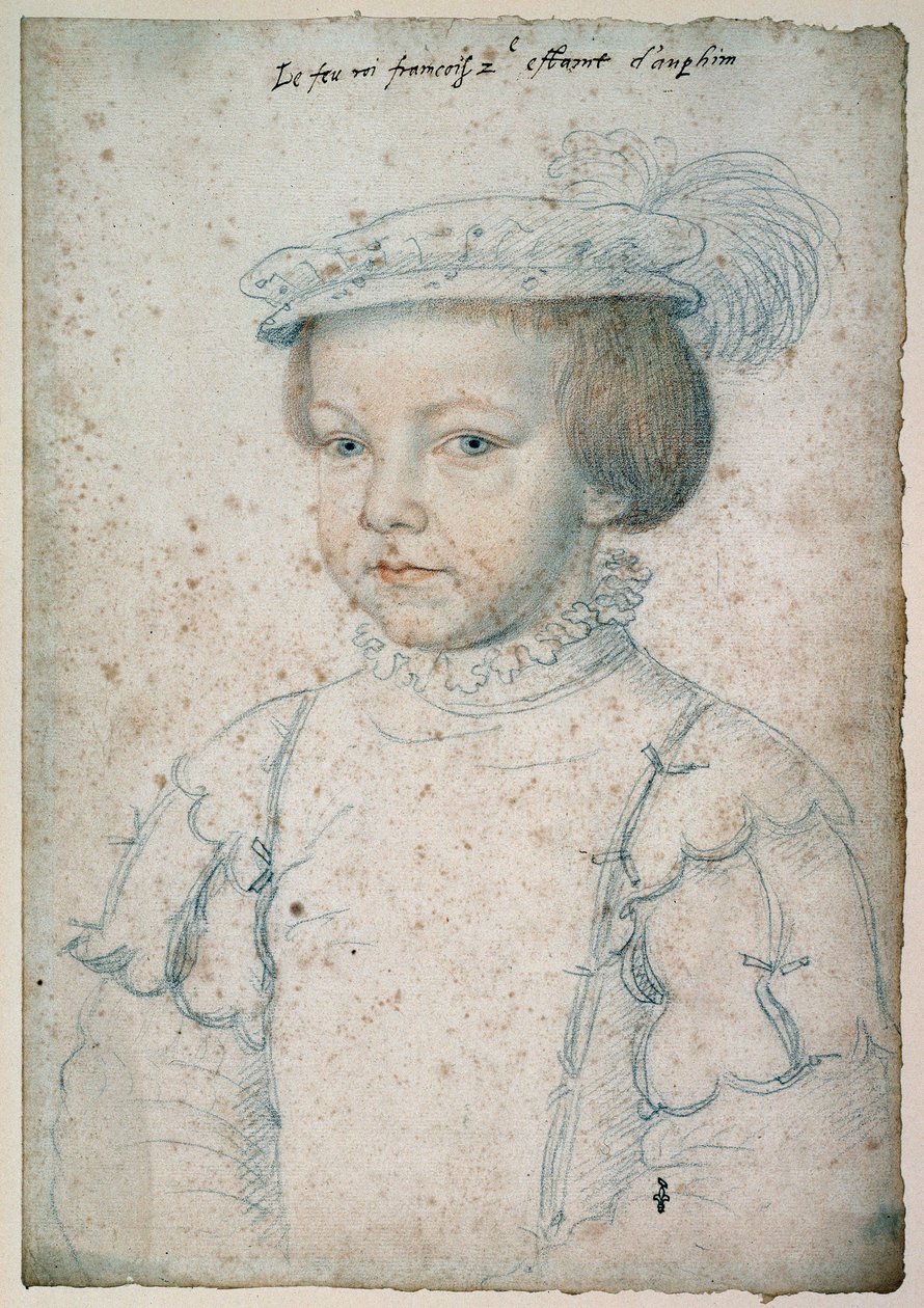 Portrait du roi de France François II (1544-1560). Dessin par François Clouet (1515-1572) - François Clouet