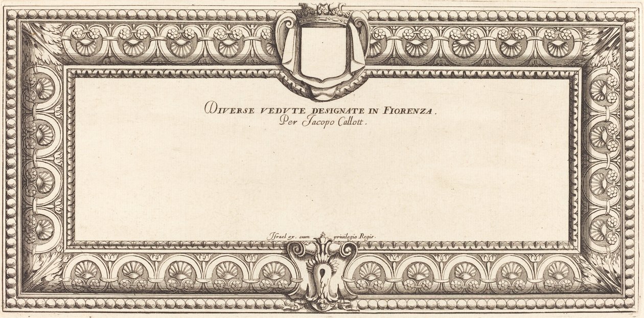 Page de Titre pour "Divers Paysages Italiens" de Callot - Francois Collignon
