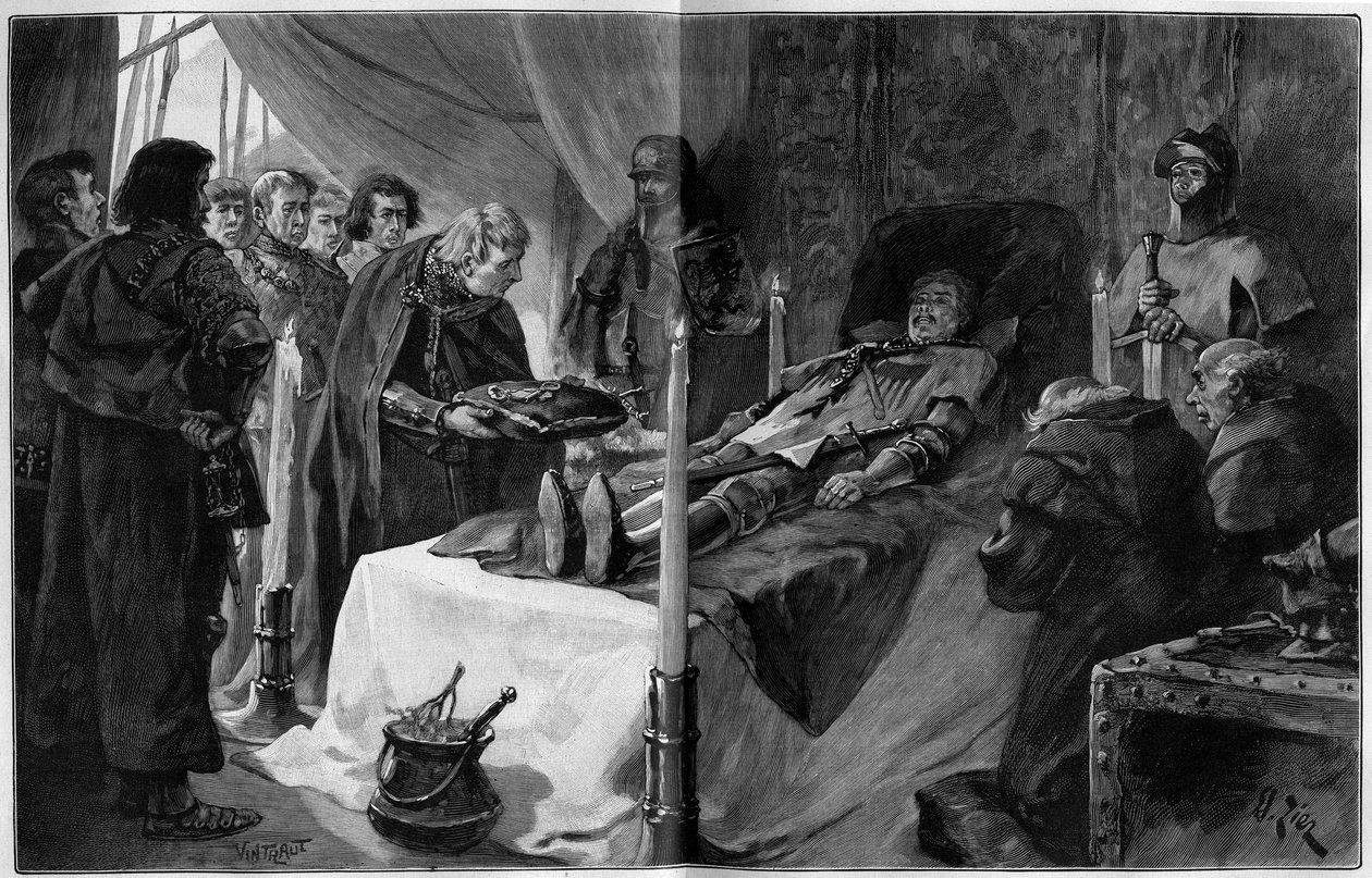 Guerre de Cent Ans : mort du connétable Bernard du Guesclin (1320-1380) - Francois Edouard Zier