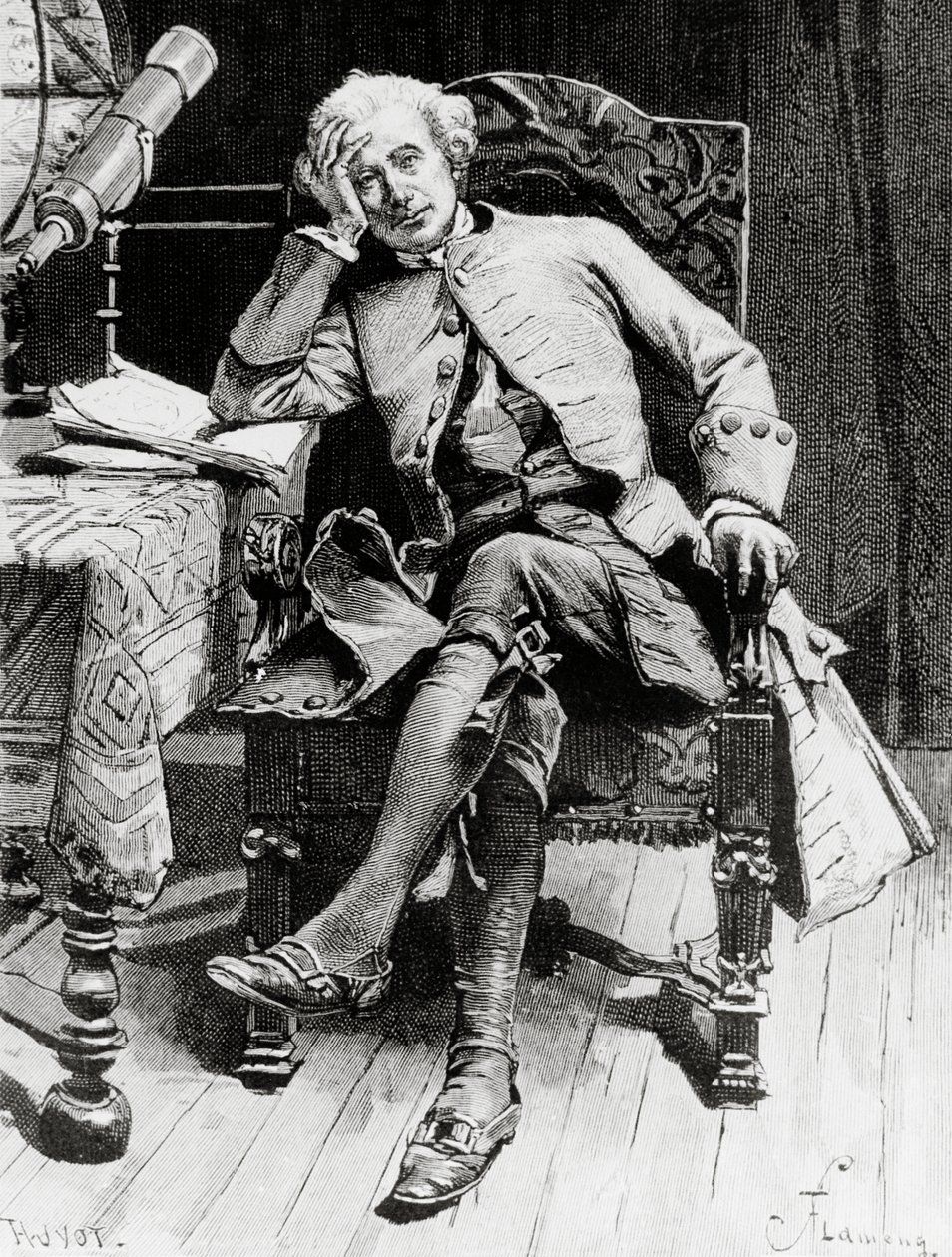 Portrait de Guy Mannering, personnage principal de Guy Mannering ou L