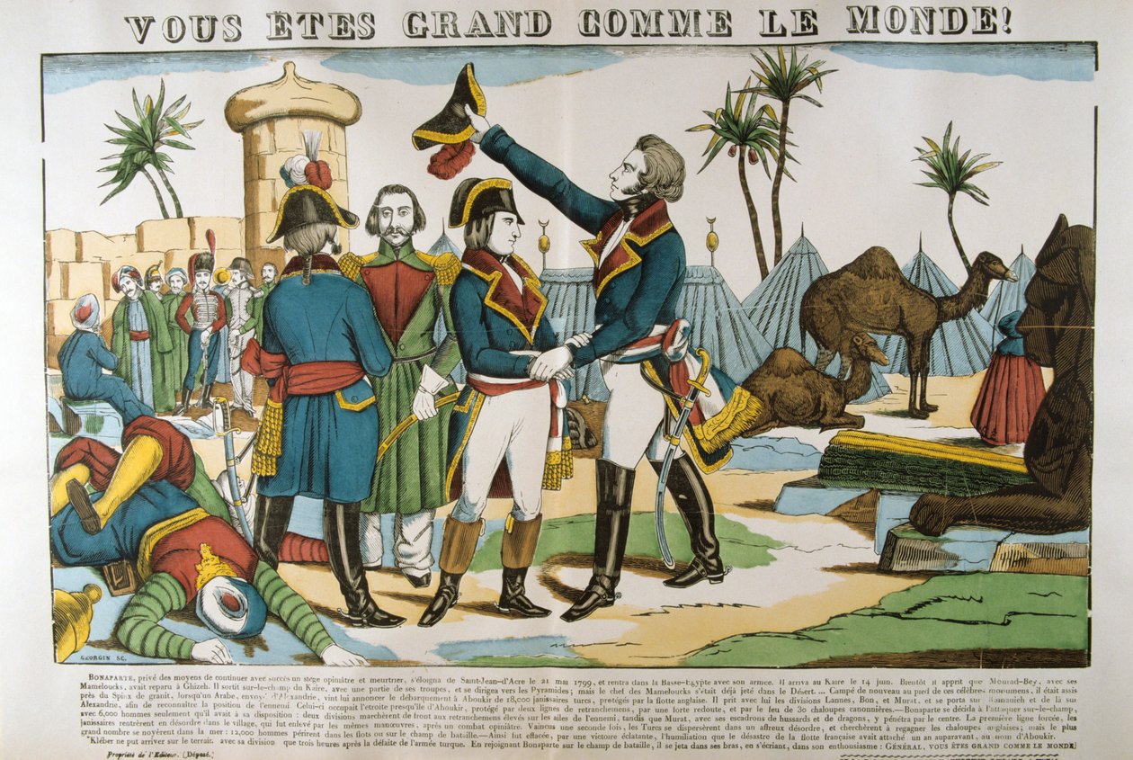 Napoléon et le général Kléber lors de l