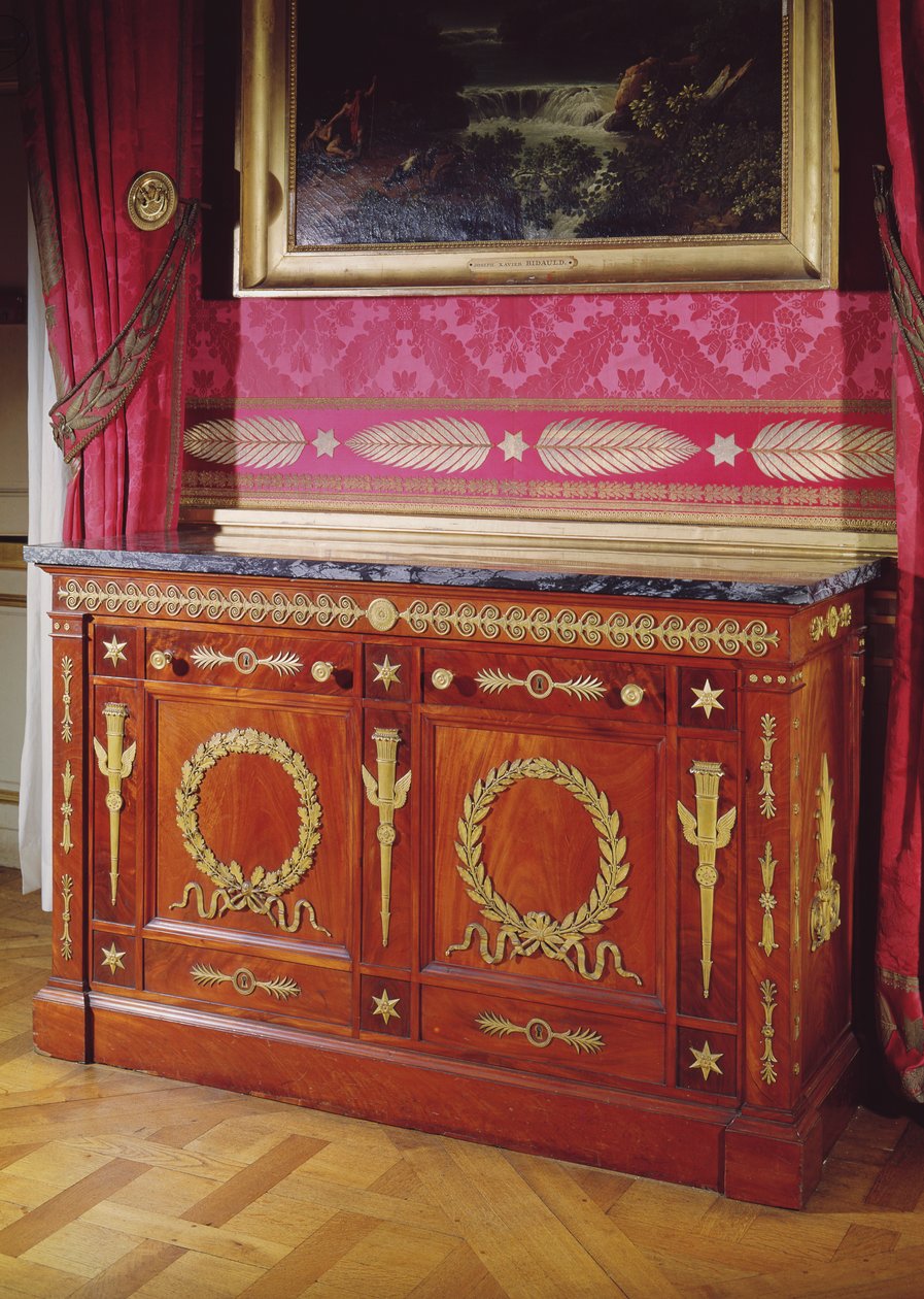Commode de style Premier Empire, 1804-15 (acacia, marbre et bronze doré) - Francois Honore Georges Jacob Desmalter