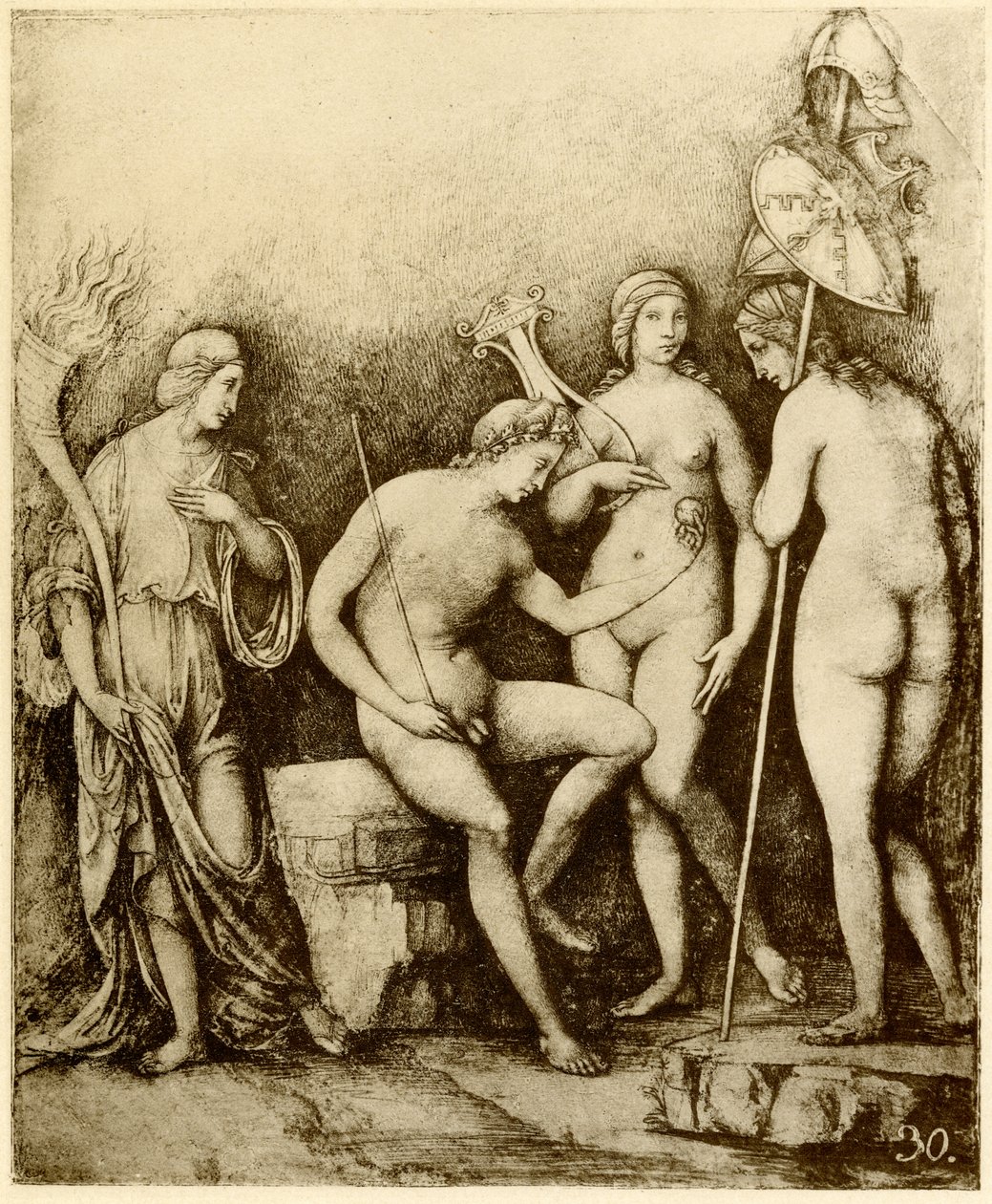 Le jugement de Paris - Francois Louis Thomas Francia