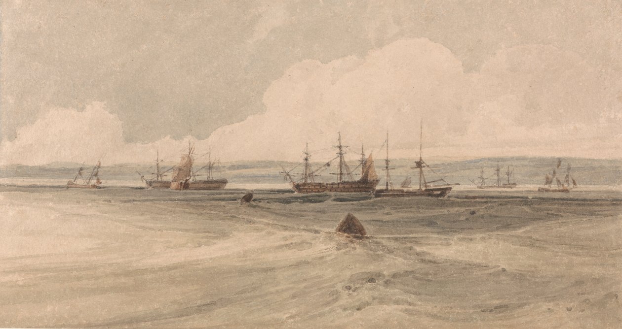 Vue de Sheerness - Francois Louis Thomas Francia