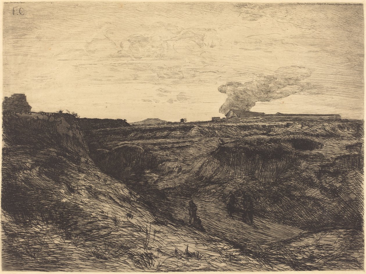 Carrière près de Montmartre - Francois Nicolas Chifflart