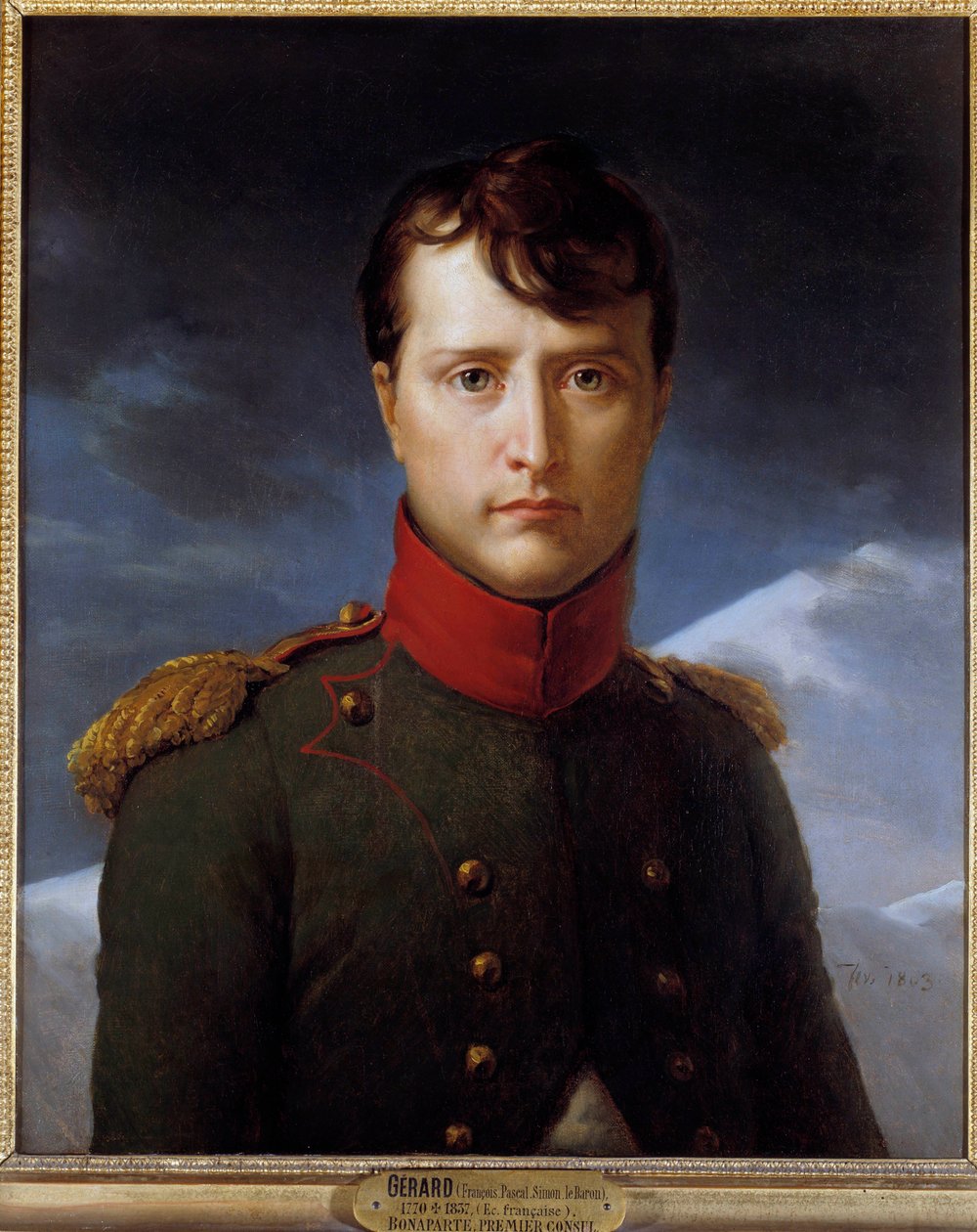 Portrait de Napoléon Bonaparte (1769-1821) en Premier Consul. Peinture de François Gérard (1770-1837) 1803. Chantilly, musée Condé - Baron François Pascal Simon Gérard