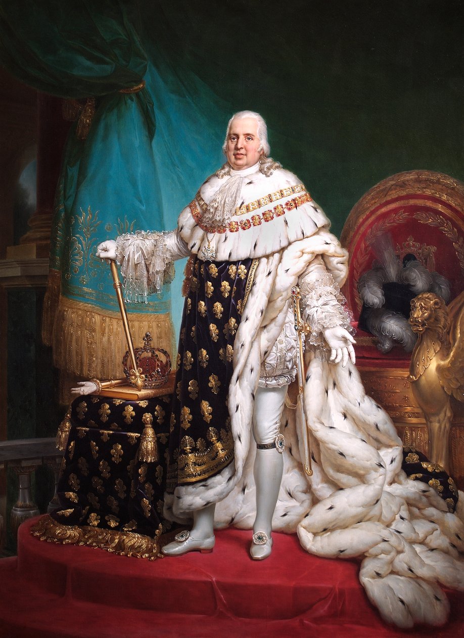 Portrait du roi Louis XVIII de France, 1824 - Francois Pascal Simon Gerard