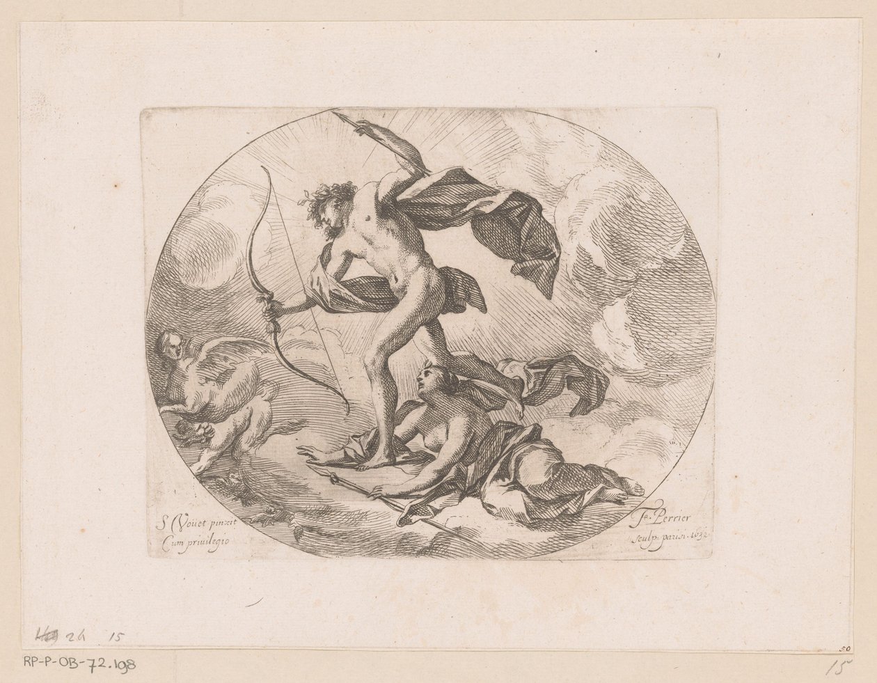Apollon et Diane chassant les harpies - Francois Perrier