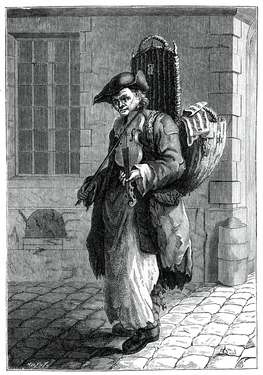 Musicien itinérant, 1885 - Francois Robert Ingouf