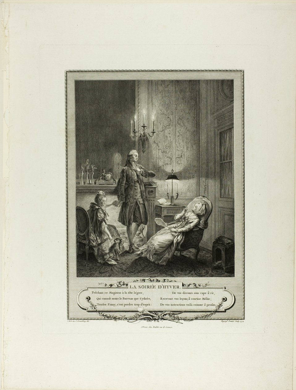 Winter Evening, from Monument du Costume Physique et Moral de la fin du Dix-huitième siècle - Francois Robert Ingouf